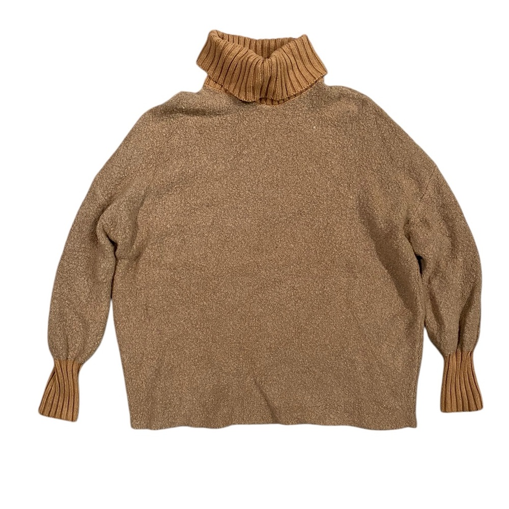 Offline By Aerie Oversized Turtle Neck Brown Sweater